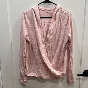 CALIA by Carrie Underwood Light Pink Hooded Wrap Pullover